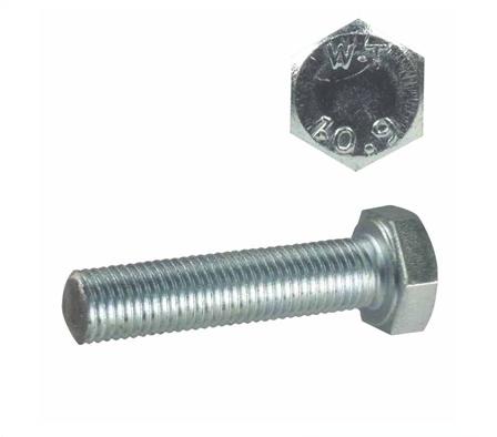 SET SCREW HEX HD 10.9 ZINC M/FINE M12-1.50 X 50MM